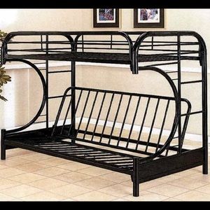 Black futon bunk bed